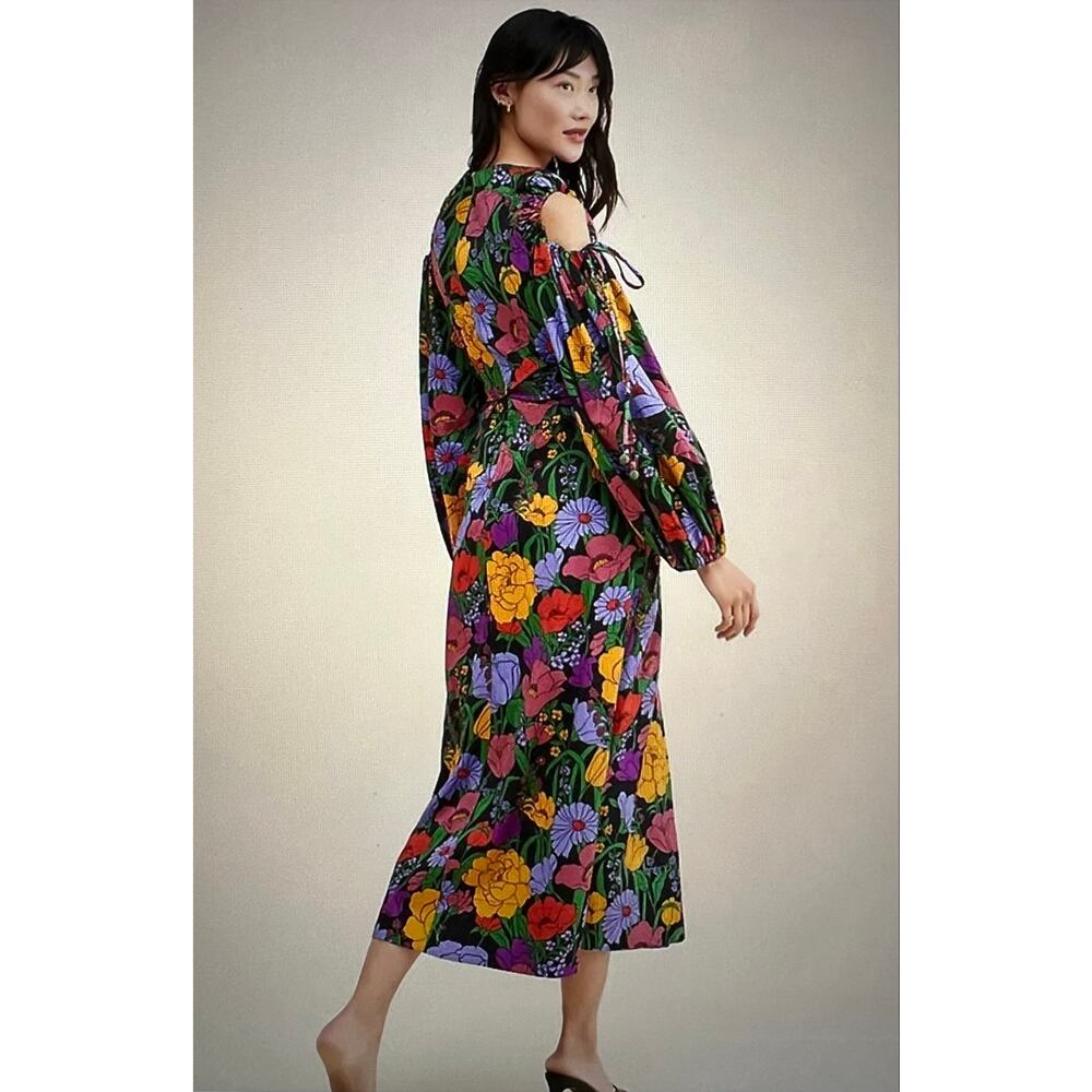 FARM Rio Black Bucolic Garden Maxi Dress NWOT XS (B20408) - Picture 4 of 12